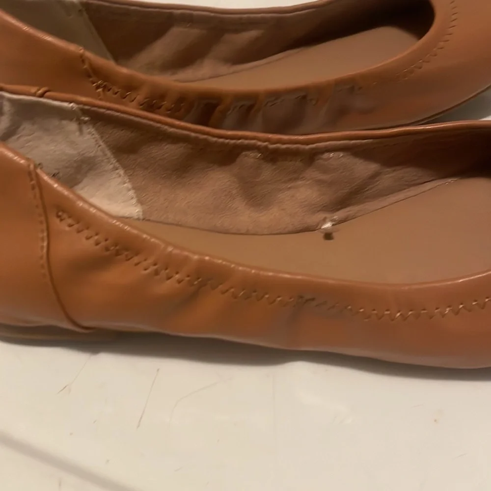 Major sale $15 was $30 New Amazon Essentials camel color ballet flat size 10
